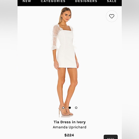 REVOLVE Dresses & Skirts - Tia Dress in Ivory from Revolve. Size Small. Only worn once for about 30 minutes